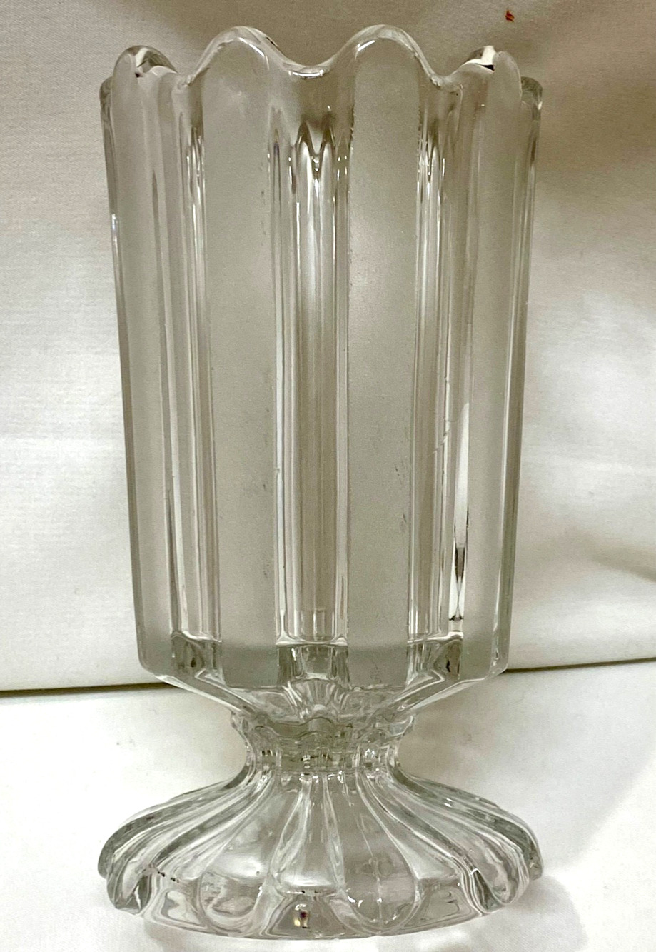 EAPG Bakewell & Pears Glass Co's Frosted Ribbon Celery